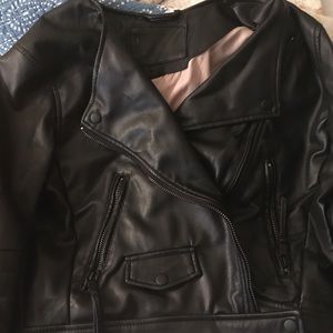 Cropped Leather Jacket